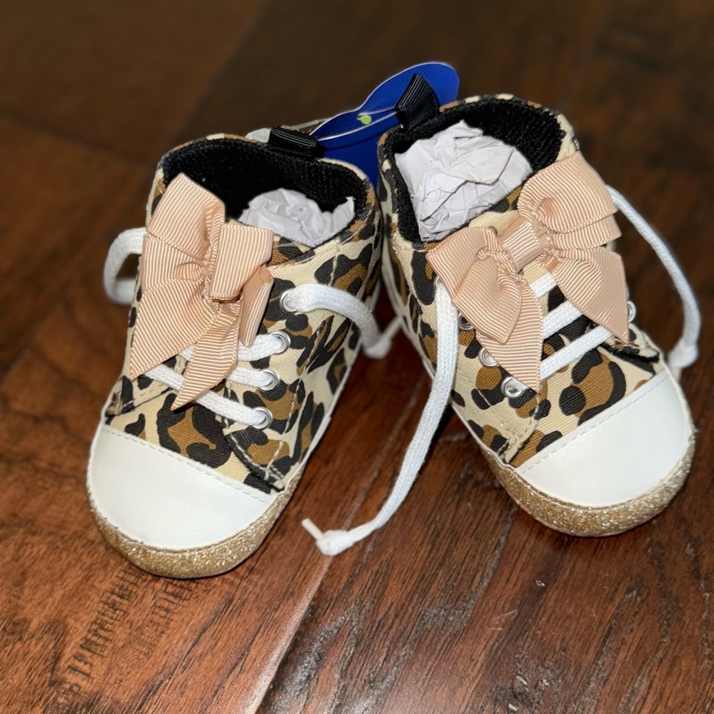 New Animal Print Toddler Girls Walker Tennis Shoes